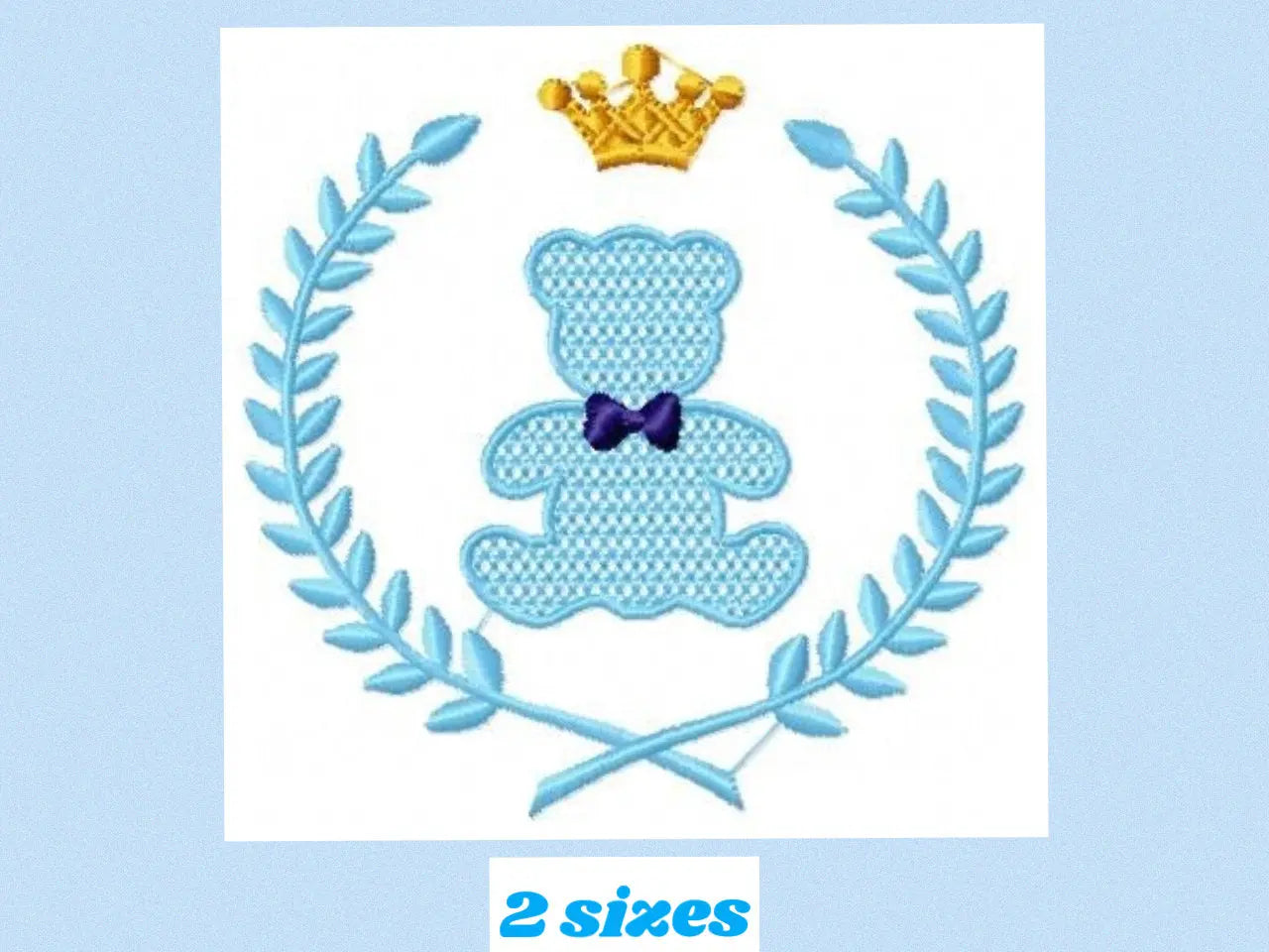 Bear embroidery designs - Laurel embroidery design machine embroidery pattern - laurel wreath embroidery file - bear baby boy embroidery Marcia Embroidery