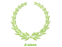 Load image into Gallery viewer, Laurel embroidery designs - Monogram embroidery design machine embroidery pattern - Monogram Frame embroidery file - laurel wreath design
