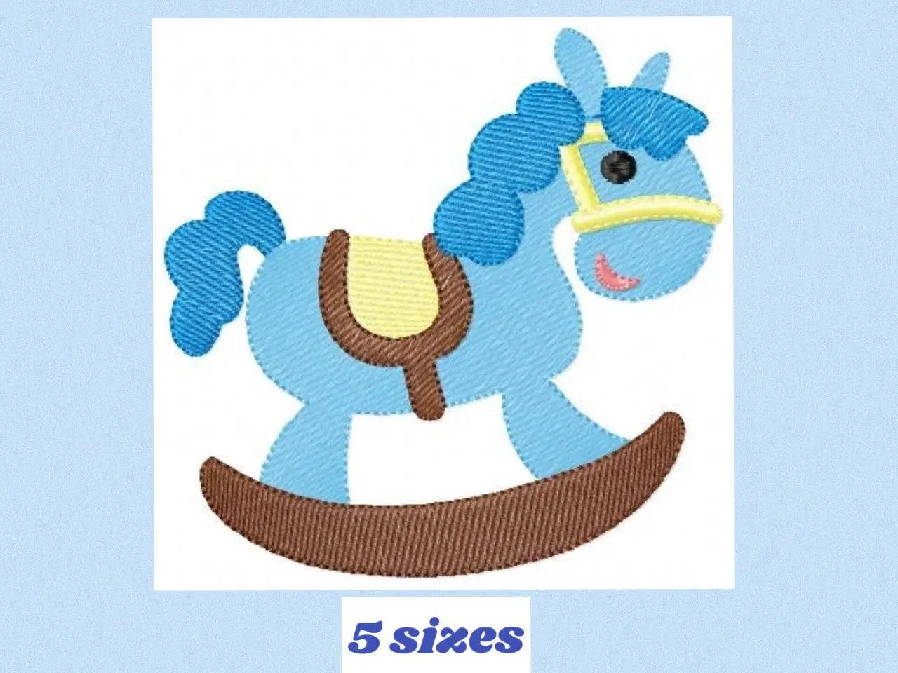 Swing Toy Horse embroidery design - Baby Boy machine embroidery pattern - Children Toy Swing file - Instant digital download pes jef dst vp3 Marcia Embroidery