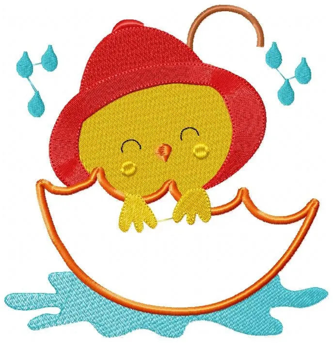Little Chick embroidery designs - Chicken embroidery design machine embroidery pattern - baby boy embroidery file - newborn nursery deco Marcia Embroidery