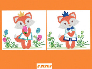 Fox embroidery designs - Red Fox embroidery design machine embroidery pattern - animal embroidery baby girl embroidery file - boy embroidery