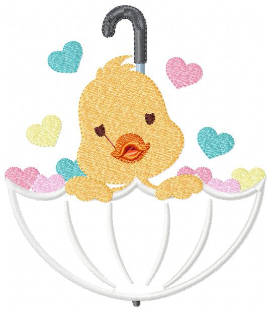 Duck embroidery design - Animal embroidery designs machine embroidery pattern - baby boy embroidery file - girl embroidery duck applique