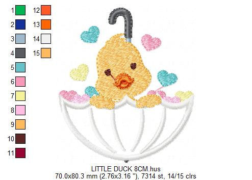 Duck embroidery design - Animal embroidery designs machine embroidery pattern - baby boy embroidery file - girl embroidery duck applique