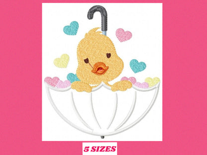 Duck embroidery design - Animal embroidery designs machine embroidery pattern - baby boy embroidery file - girl embroidery duck applique
