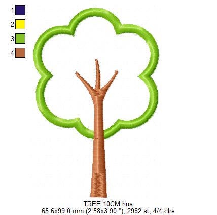 Tree embroidery designs - Flower embroidery design machine embroidery pattern - Butterfly embroidery file - Sheep embroidery applique design