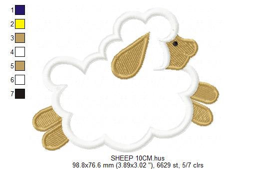 Tree embroidery designs - Flower embroidery design machine embroidery pattern - Butterfly embroidery file - Sheep embroidery applique design