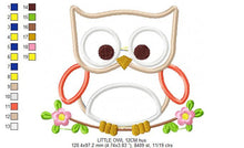 Charger l&#39;image dans la galerie, Owl embroidery design - Owl on branch embroidery design machine embroidery pattern - bird embroidery file - owl applique design download
