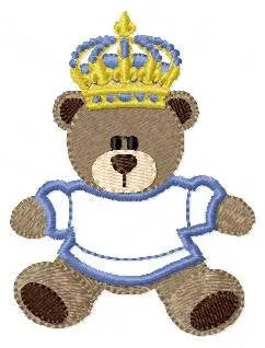 Bear embroidery designs - Bear with crown embroidery design machine embroidery pattern - Teddy bear embroidery file - Bear applique design Marcia Embroidery