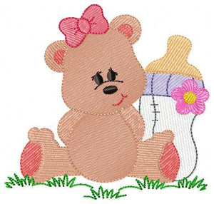 Baby Bear embroidery designs - Teddy embroidery design machine embroidery pattern - girl embroidery file - baby newborn nursery design