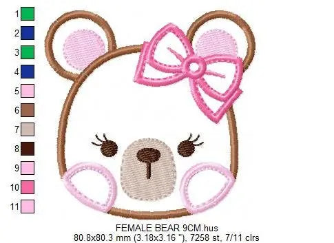 Bear embroidery designs - Teddy embroidery design machine embroidery pattern - boy embroidery file - girl bear applique design Teddy bear Marcia Embroidery