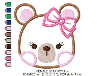 Bear embroidery designs - Teddy embroidery design machine embroidery pattern - boy embroidery file - girl bear applique design Teddy bear Marcia Embroidery