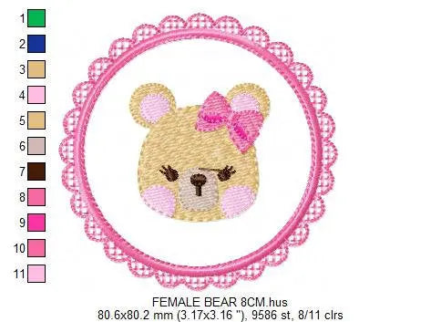 Mouse embroidery designs - Frame embroidery design machine embroidery pattern - boy kid embroidery file - baby girl embroidery mouse design Marcia Embroidery