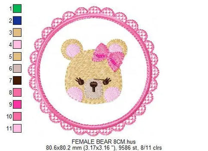 Mouse embroidery designs - Frame embroidery design machine embroidery pattern - boy kid embroidery file - baby girl embroidery mouse design Marcia Embroidery
