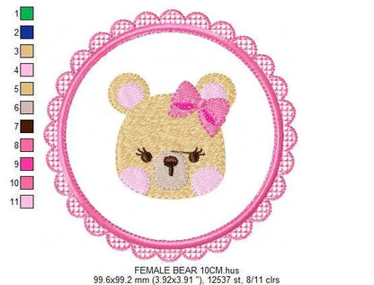 Mouse embroidery designs - Frame embroidery design machine embroidery pattern - boy kid embroidery file - baby girl embroidery mouse design Marcia Embroidery