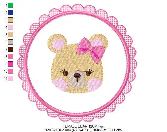 Mouse embroidery designs - Frame embroidery design machine embroidery pattern - boy kid embroidery file - baby girl embroidery mouse design Marcia Embroidery