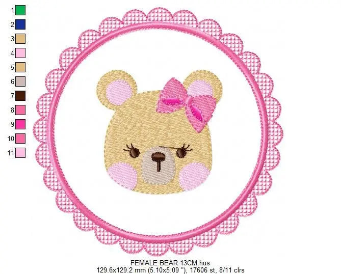 Mouse embroidery designs - Frame embroidery design machine embroidery pattern - boy kid embroidery file - baby girl embroidery mouse design Marcia Embroidery