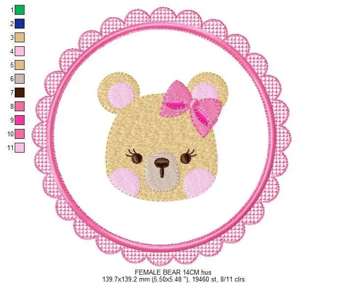 Mouse embroidery designs - Frame embroidery design machine embroidery pattern - boy kid embroidery file - baby girl embroidery mouse design Marcia Embroidery