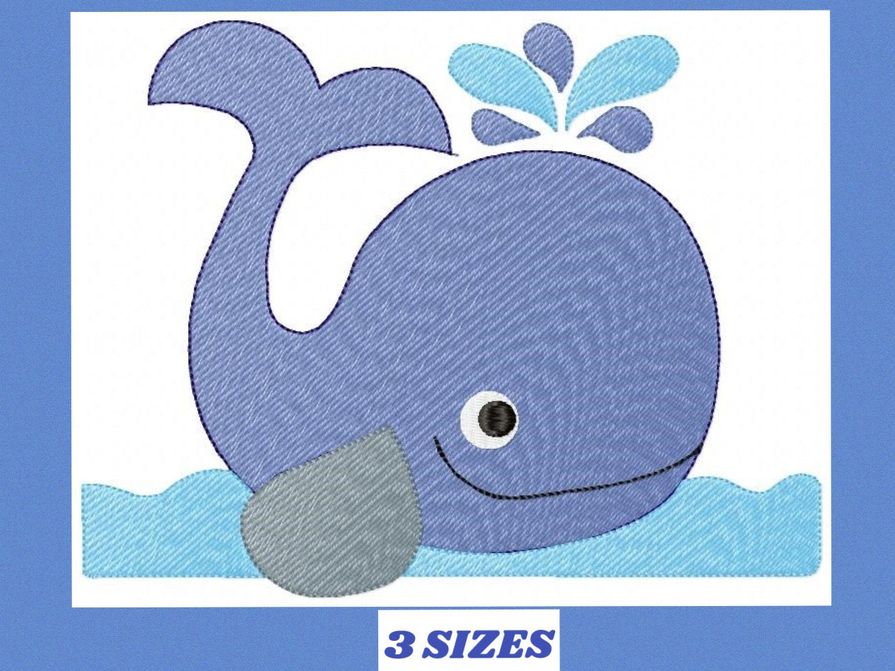 Whale embroidery designs - Fish embroidery design machine embroidery pattern - Ocean embroidery file - sea animal embroidery whale design