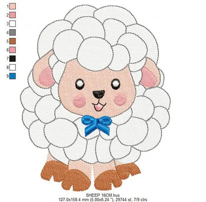 Sheep embroidery design - Lamb embroidery designs machine embroidery pattern - baby boy embroidery file - newborn embroidery sheep design Marcia Embroidery