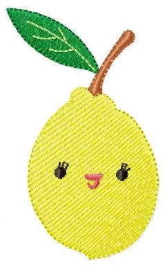 Fruit embroidery design machine embroidery Watermelon embroidery file Pineapple embroidery Pear embroidery Lemon embroidery Fruit with face Marcia Embroidery