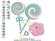 Carica l&#39;immagine nel visualizzatore di Gallery, Lollipop embroidery designs - Candy embroidery design machine embroidery pattern - Dessert embroidery file lollipop design candy design kids
