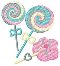 Charger l&#39;image dans la galerie, Lollipop embroidery designs - Candy embroidery design machine embroidery pattern - Dessert embroidery file lollipop design candy design kids
