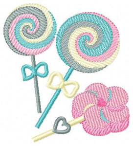 Lollipop embroidery designs - Candy embroidery design machine embroidery pattern - Dessert embroidery file lollipop design candy design kids