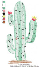 Cargar imagen en el visor de la galería, Cactus embroidery designs - Succulent embroidery design machine embroidery pattern - Mexican cactus design - plant embroidery file desert
