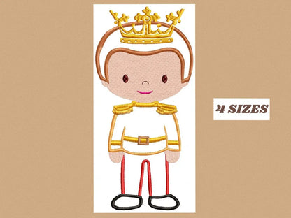 Prince embroidery designs - King embroidery design machine embroidery pattern - prince applique design - Baby boy embroidery file Disney Marcia Embroidery