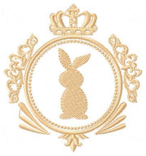 Load image into Gallery viewer, Bunny embroidery design - Rabbit embroidery designs machine embroidery pattern - baby embroidery file - Frame wreath embroidery Monogram
