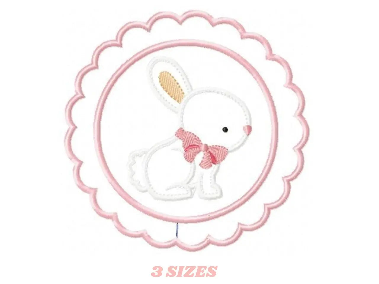 Bunny embroidery design - Rabbit embroidery designs machine embroidery pattern - baby embroidery file - kid embroidery rabbit with frame Marcia Embroidery