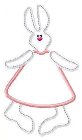 Bunny embroidery design - Rabbit embroidery designs machine embroidery pattern - baby girl embroidery file - rabbit applique design download Marcia Embroidery