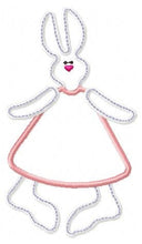 Laden Sie das Bild in den Galerie-Viewer, Bunny embroidery design - Rabbit embroidery designs machine embroidery pattern - baby girl embroidery file - rabbit applique design download
