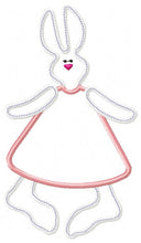 Laden Sie das Bild in den Galerie-Viewer, Bunny embroidery design - Rabbit embroidery designs machine embroidery pattern - baby girl embroidery file - rabbit applique design download
