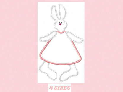 Bunny embroidery design - Rabbit embroidery designs machine embroidery pattern - baby girl embroidery file - rabbit applique design download Marcia Embroidery