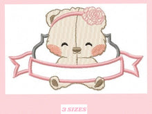 Carica l&#39;immagine nel visualizzatore di Gallery, Bear embroidery designs - Teddy embroidery design machine embroidery pattern - Baby girl embroidery file - Nursery embroidery digital file
