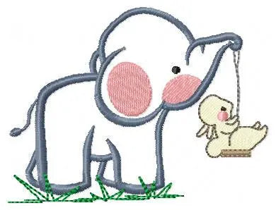 Elephant embroidery design - Animal embroidery design machine embroidery pattern - Newborn embroidery file - baby elephant applique design Marcia Embroidery