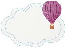 Carica l&#39;immagine nel visualizzatore di Gallery, Balloon embroidery designs - Hot air balloon embroidery design machine embroidery pattern - Cloud embroidery Frame embroidery balloon design
