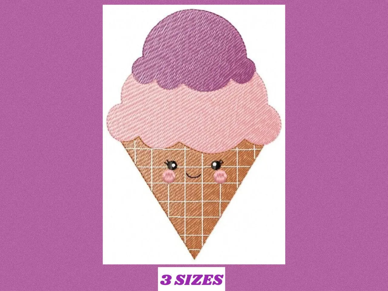 Ice cream embroidery designs - Candy embroidery design machine embroidery pattern - Dessert embroidery file icecream pattern Ice cream cone Marcia Embroidery