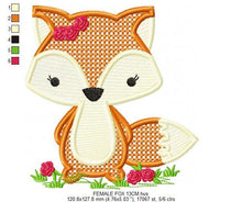 Cargar imagen en el visor de la galería, Red Fox embroidery designs - Fox embroidery design machine embroidery pattern - Woodland animals embroidery file - rippled instant download
