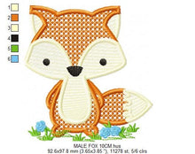 Load image into Gallery viewer, Red Fox embroidery designs - Fox embroidery design machine embroidery pattern - Woodland animals embroidery file - rippled instant download
