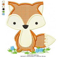 Cargar imagen en el visor de la galería, Red Fox embroidery designs - Fox embroidery design machine embroidery pattern - Woodland animals embroidery file - rippled instant download
