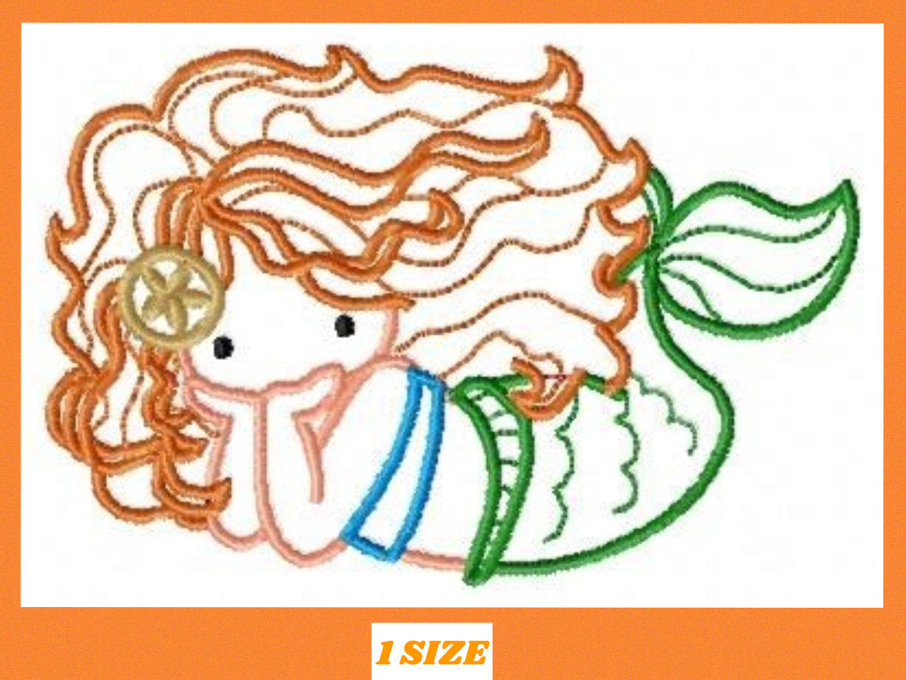 Mermaid embroidery designs - Princess embroidery design machine embroidery pattern - Mermaid applique design disney embroidery file girl