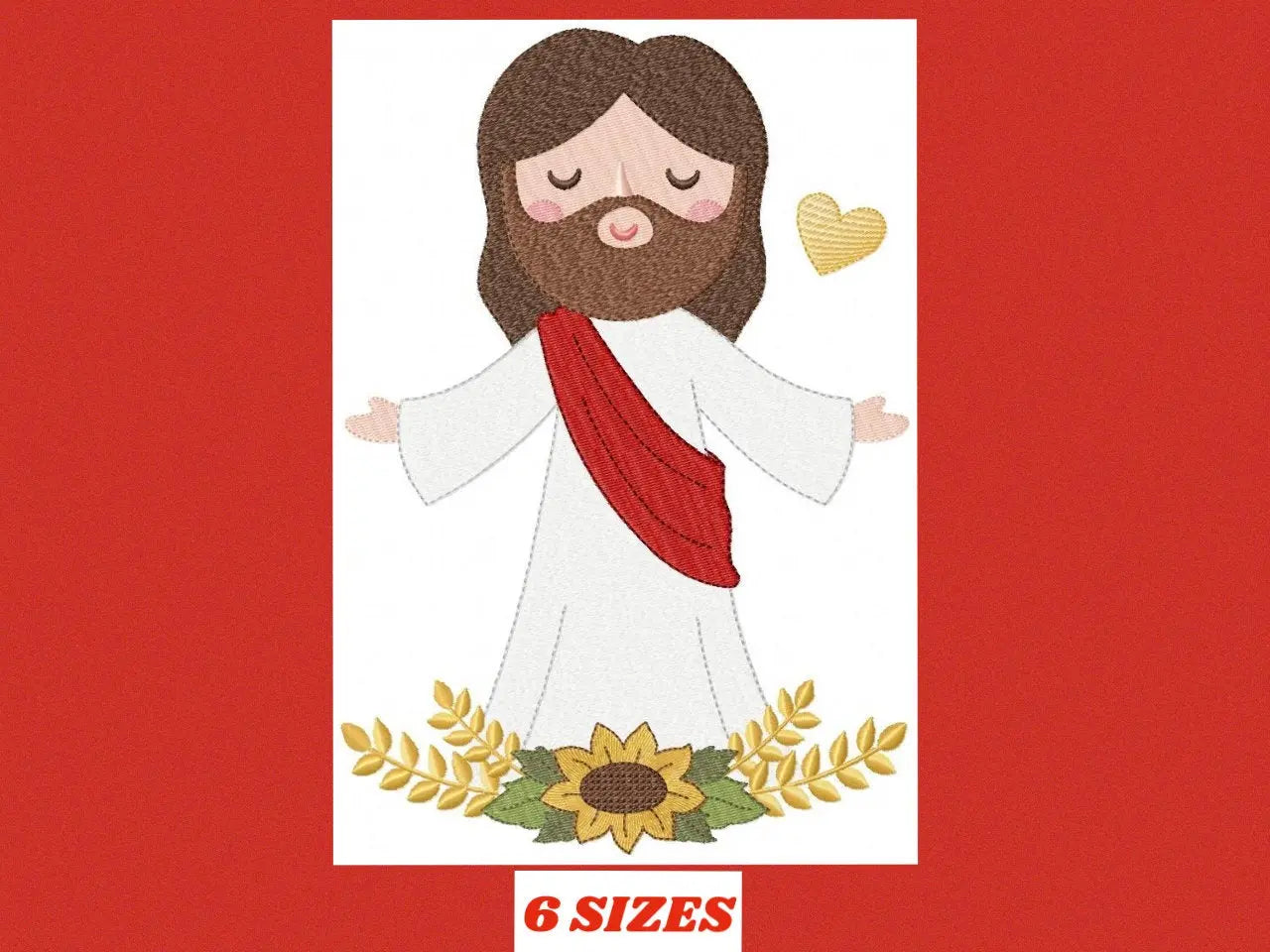 Jesus embroidery design - christian embroidery designs machine embroidery pattern - Jesus design jesus christ pattern - catholic embroidery Marcia Embroidery