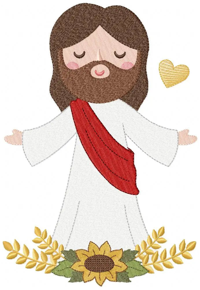 Jesus embroidery design - christian embroidery designs machine embroidery pattern - Jesus design jesus christ pattern - catholic embroidery Marcia Embroidery