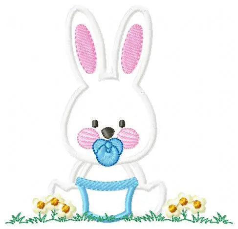Bunny embroidery design - Rabbit embroidery designs machine embroidery pattern - baby embroidery file nurserry embroidery rabbit with grass Marcia Embroidery
