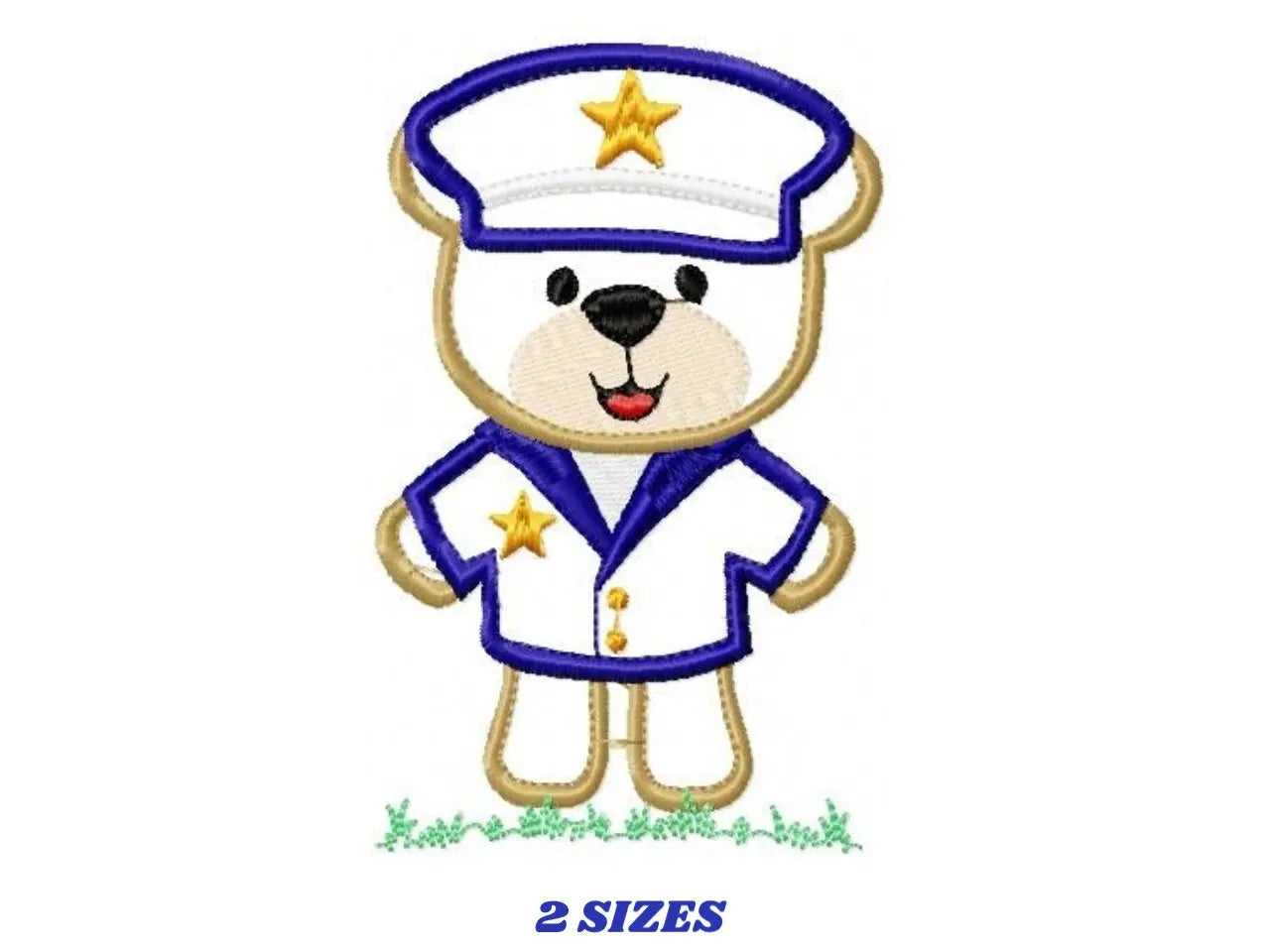 Military Bear embroidery design - Pilot embroidery design machine embroidery pattern - Teddy bear embroidery file - Commander applique boy Marcia Embroidery