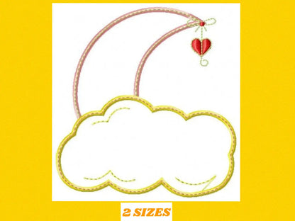 Moon embroidery design - half moon embroidery designs machine embroidery pattern - baby embroidery file  kid embroidery moon applique design Marcia Embroidery