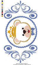 Carica l&#39;immagine nel visualizzatore di Gallery, Bear embroidery designs Laurel embroidery design machine embroidery pattern bear wreath embroidery bear design baby embroidery boy design
