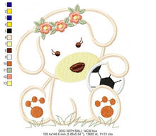 Carica l&#39;immagine nel visualizzatore di Gallery, Dogs embroidery designs - Dog embroidery design machine embroidery pattern - Puppy embroidery file - female dog applique design pet design
